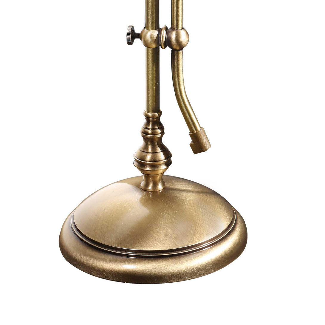 Bankers Lamp White Shade Bronze Brass Classic Ghidini 1849