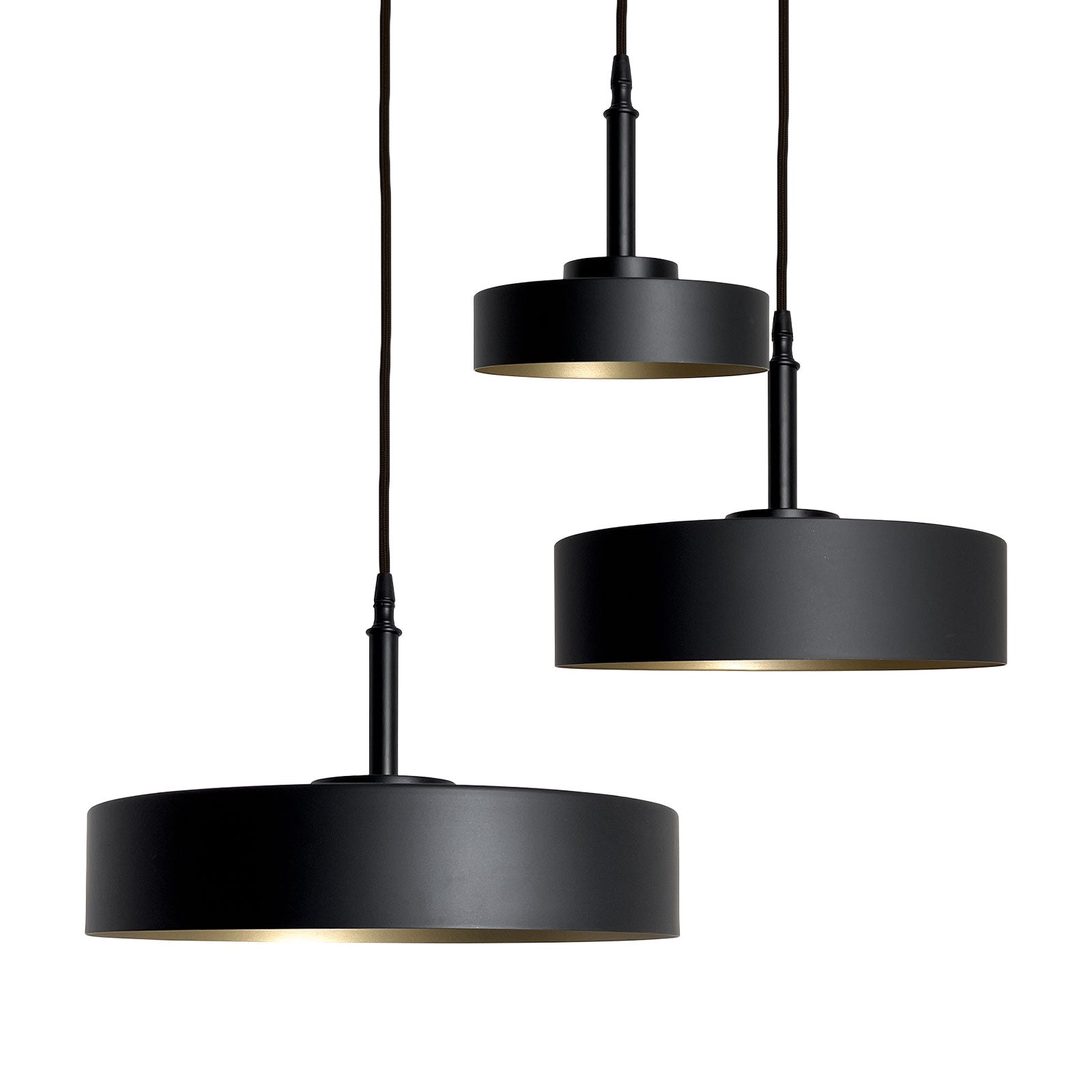 Black And Gold Pendant Light Premium Galaxias | Ghidini 1849