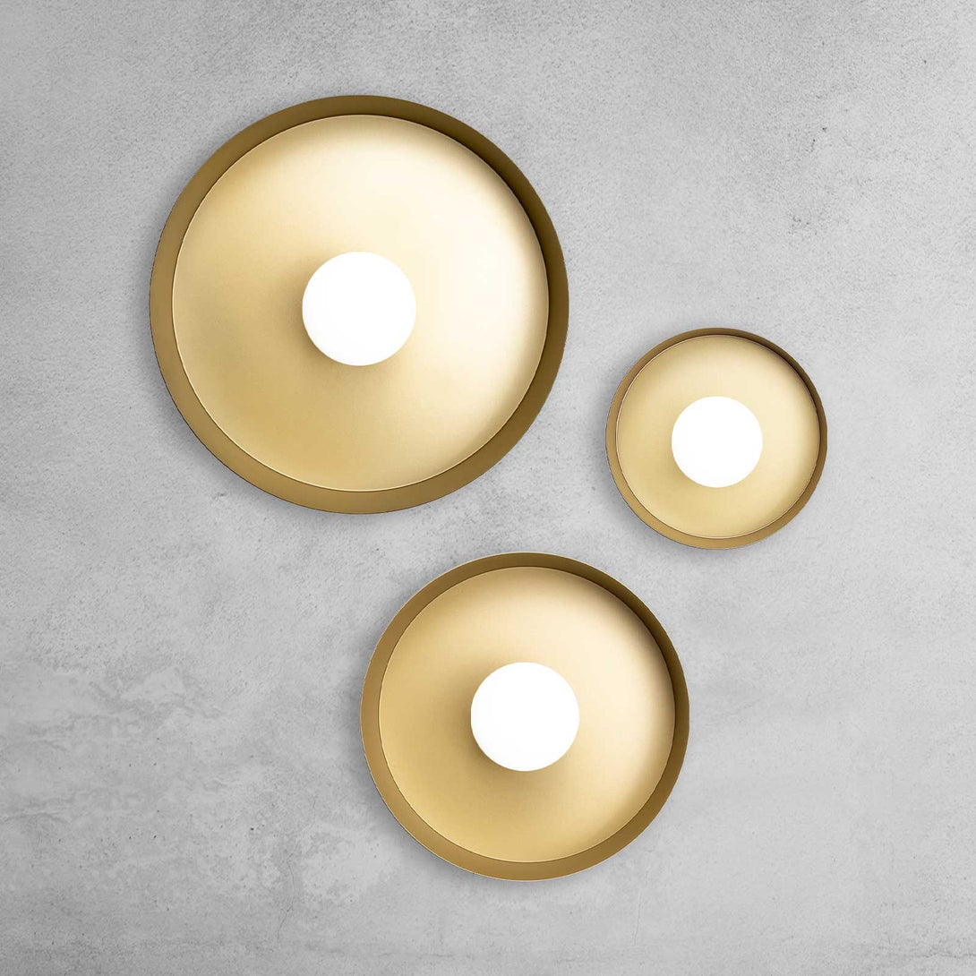 Black and Gold Wall Lights for Compositions Ghidini 1849