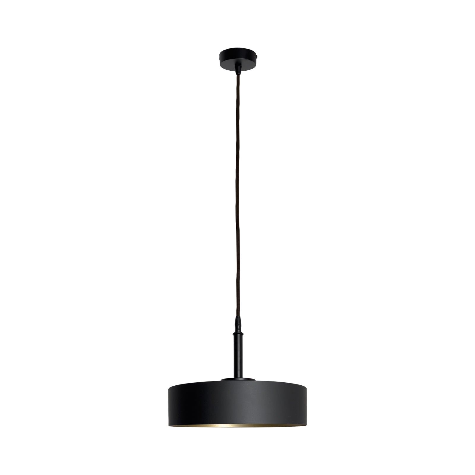 Black Gold Pendant Light Italian Design Medium | Ghidini 1849