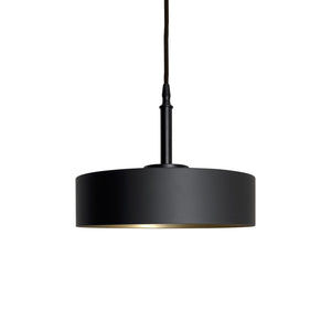 Black Gold Pendant Light Italian Design Medium | Ghidini 1849