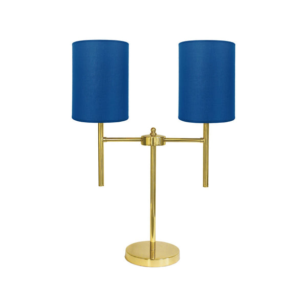 t4option0_0 | Blue Lampshades Table Lamp Brass Living Room Sofis Ghidini 1849
