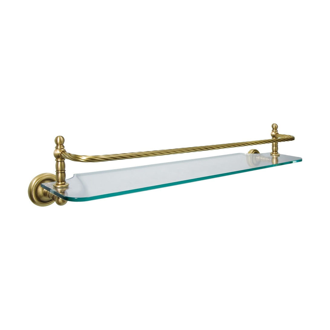 Brass And Glass Bathroom Shelf Regal Premium Impero Ghidini 1849