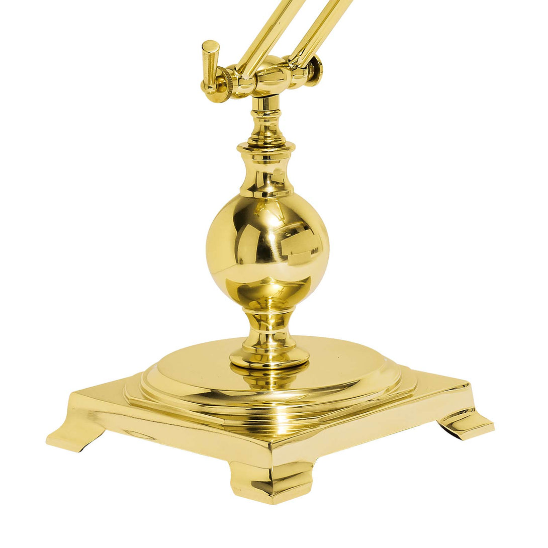Brass Bankers Desk Lamp Adjustable Polished Premium Ghidini 1849