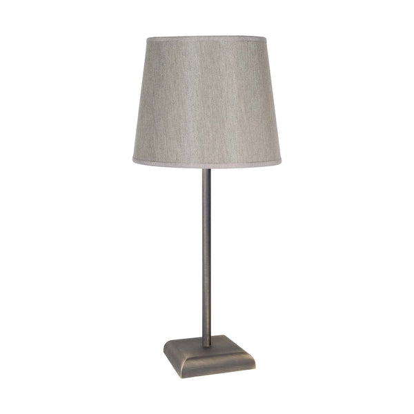 t4option0_0 | Brass Bedside Lamp Vintage Linen Lampshade Aves Ghidini 1849