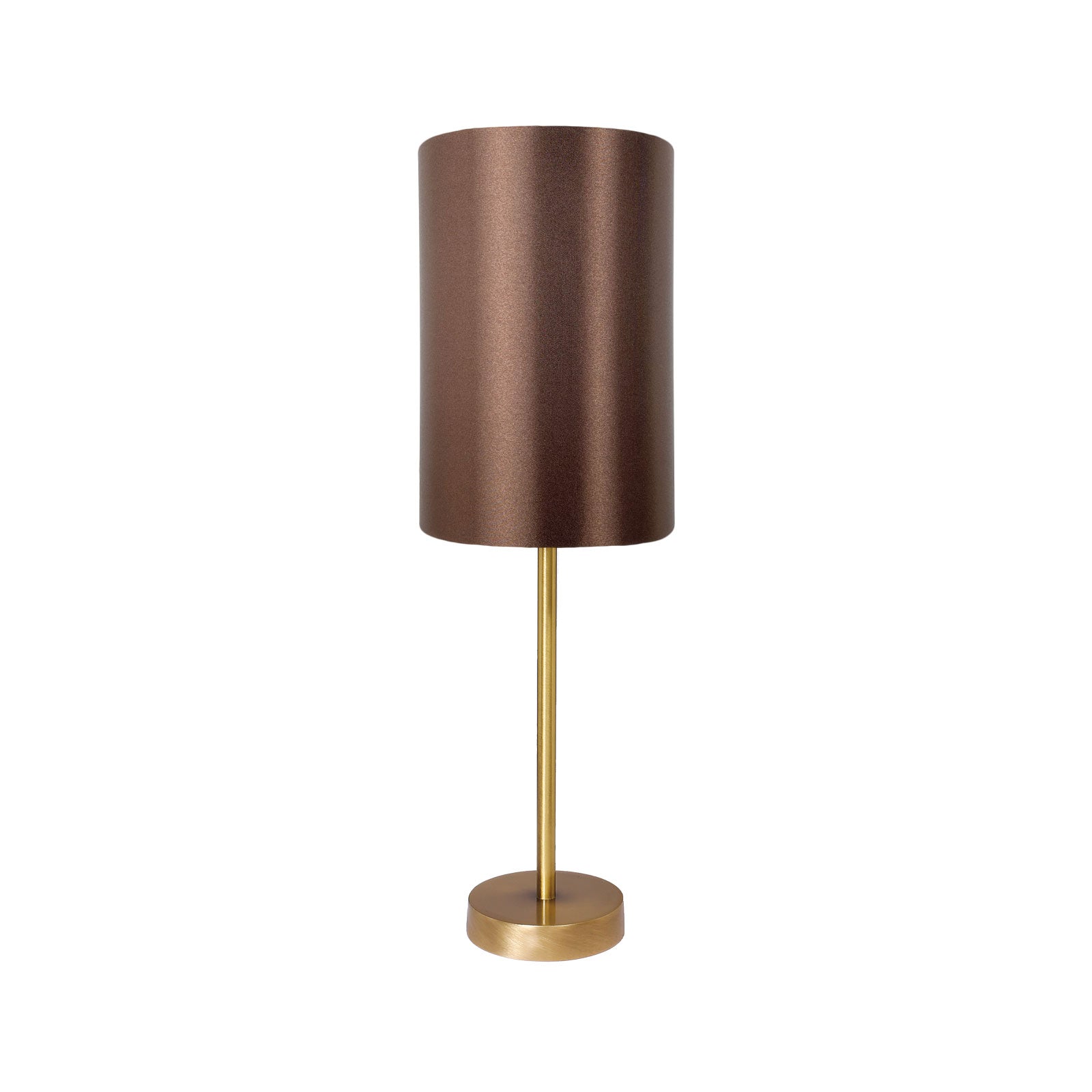 Brass Bedside Light Brown Lampshade 30 Cm Ilizia | Ghidini 1849