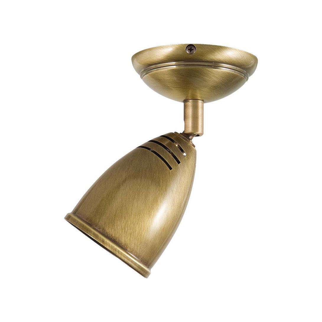 Brass Ceiling Light Fitting Adjustable Retro Solna Ghidini 1849