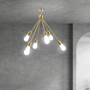 Brass Chandelier Premium 6 Lights Stella | Ghidini 1849