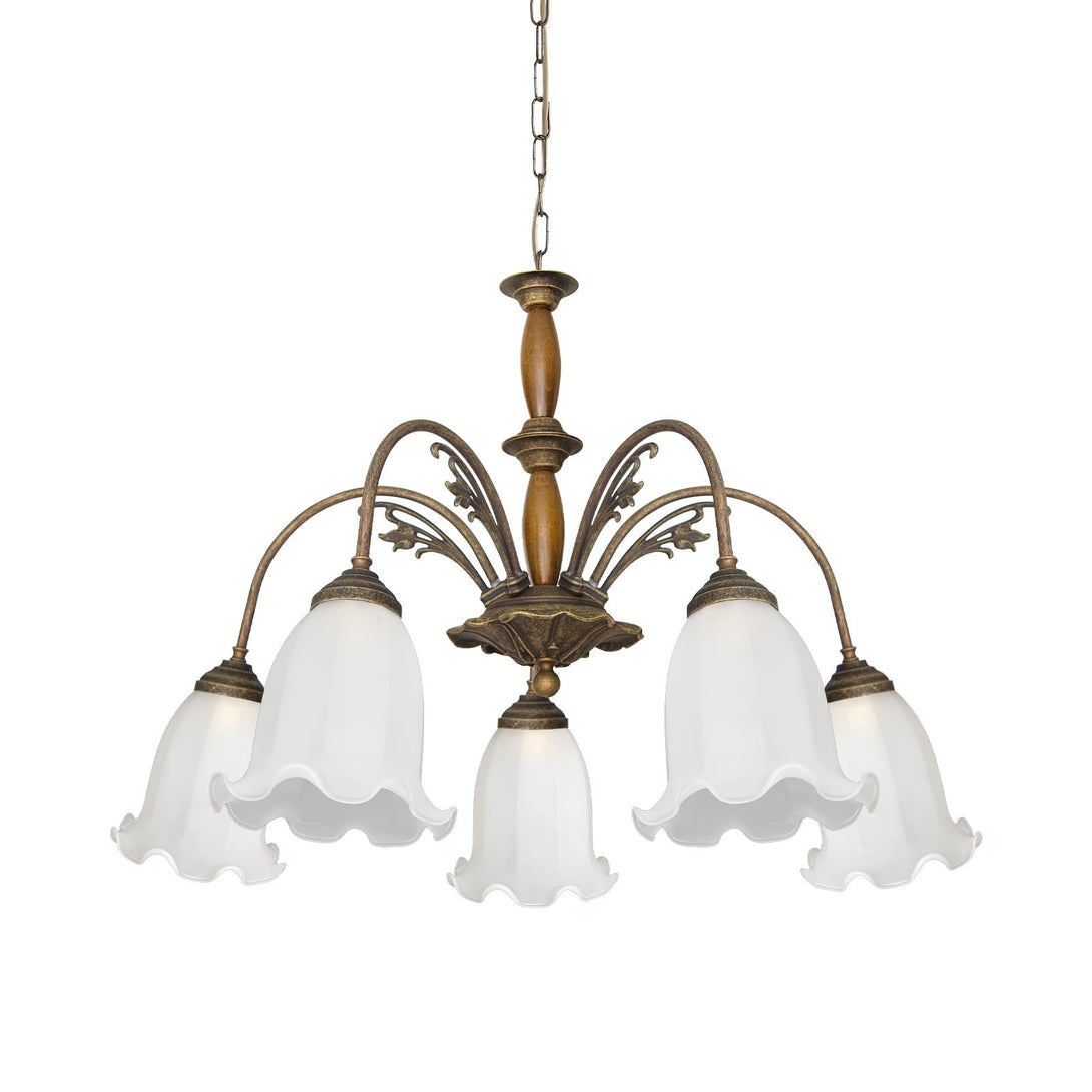 Brass Floral Chandelier With Liberty Premium Design Ghidini 1849