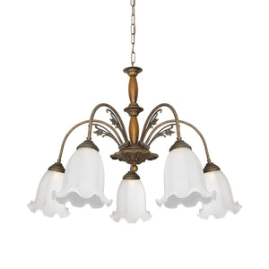 Brass Floral Chandelier With Liberty Premium Design | Ghidini 1849