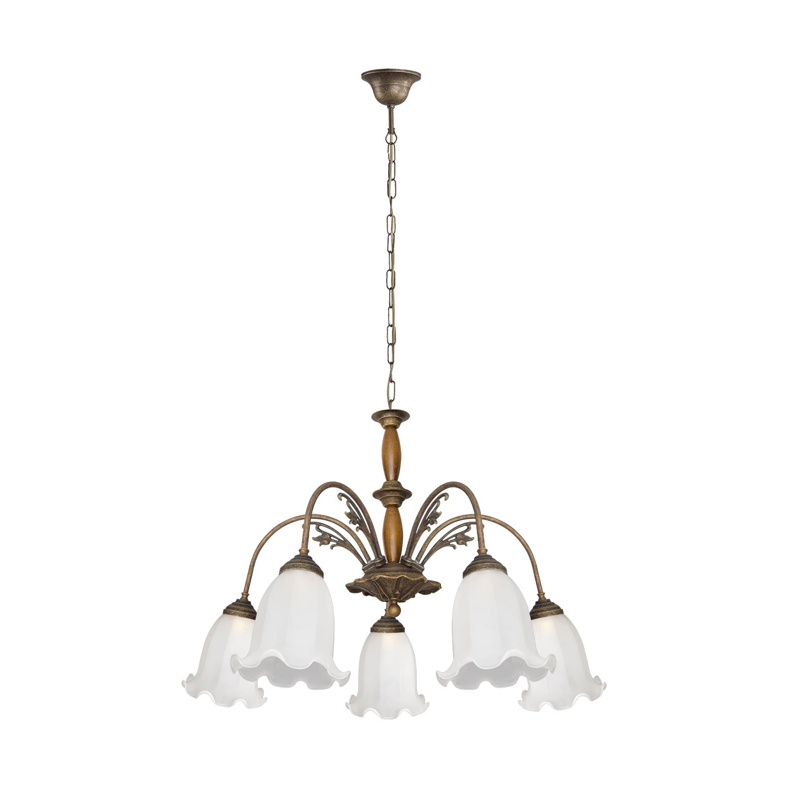 Brass Floral Chandelier With Liberty Premium Design | Ghidini 1849