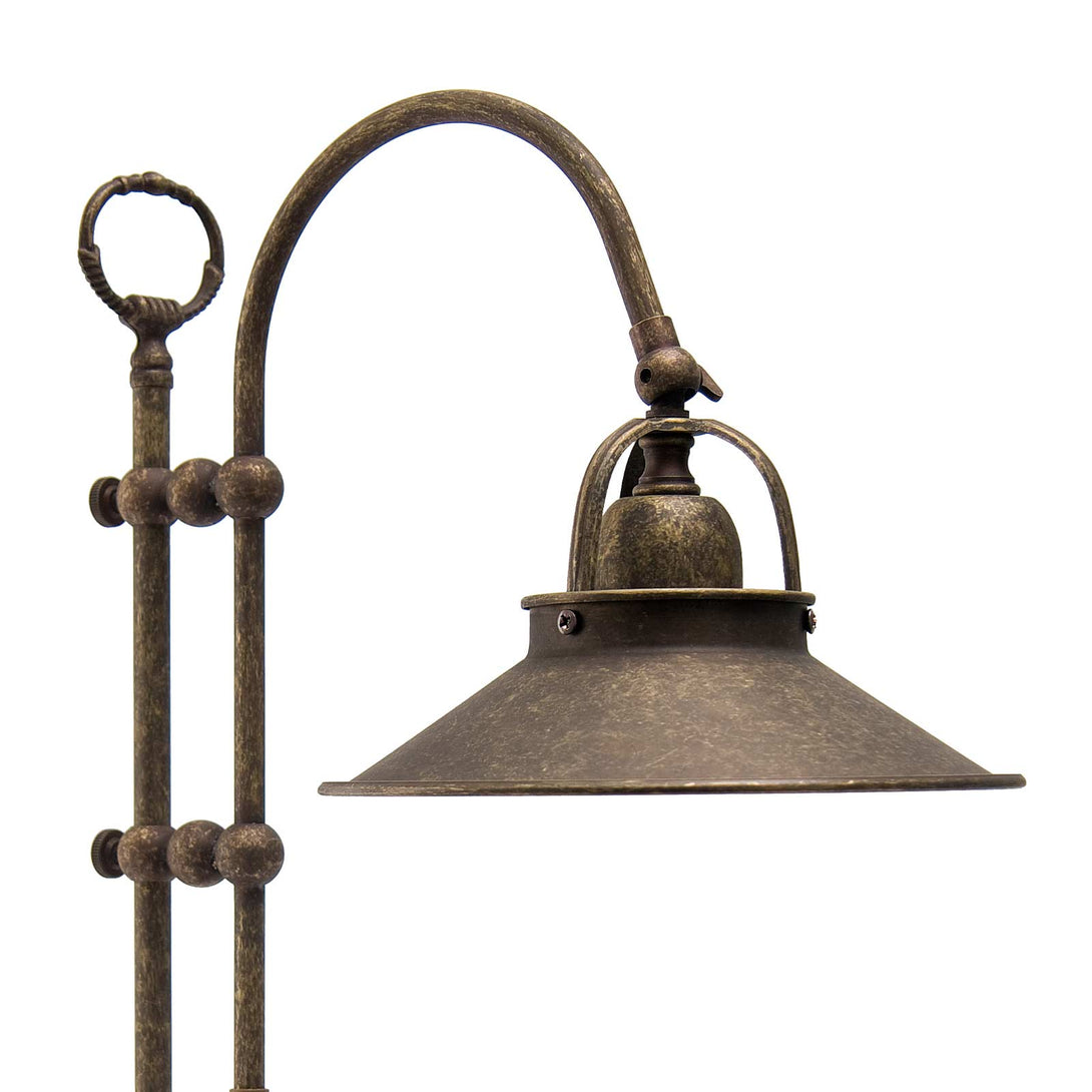 Brass Industrial Table Lamp Adjustable Alice Ghidini 1849