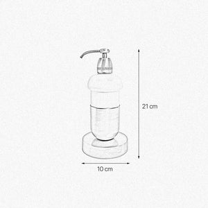 t4option0_0 | Brass Liquid Soap Dispenser Ceramic Round Design Ghidini 1849