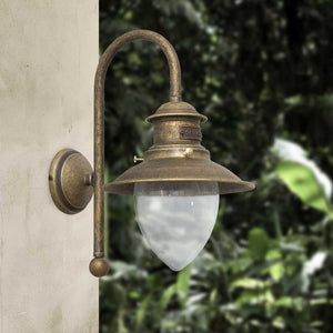 Brass Outdoor Wall Sconce Marine Style Amalfi | Ghidini 1849