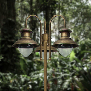 Brass Pole Lamp Outdoor Garden Brass Marine Amalfi | Ghidini 1849