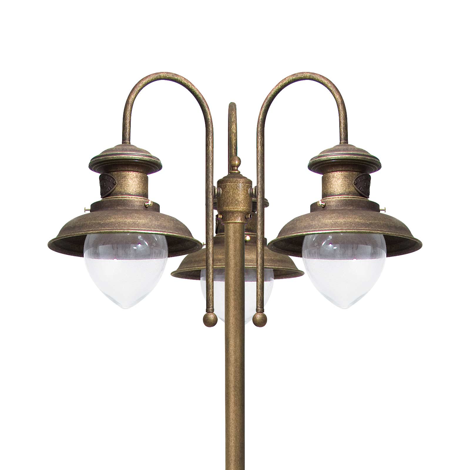 Brass Pole Lamp Outdoor Garden Brass Marine Amalfi | Ghidini 1849