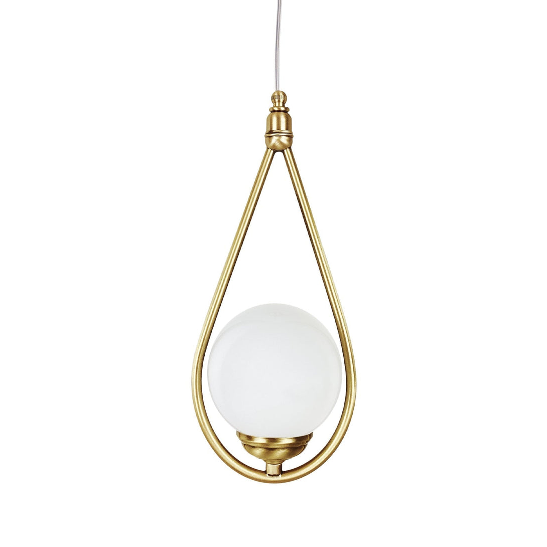 Brass Sphere Pendant Light Italian Design Iside Ghidini 1849