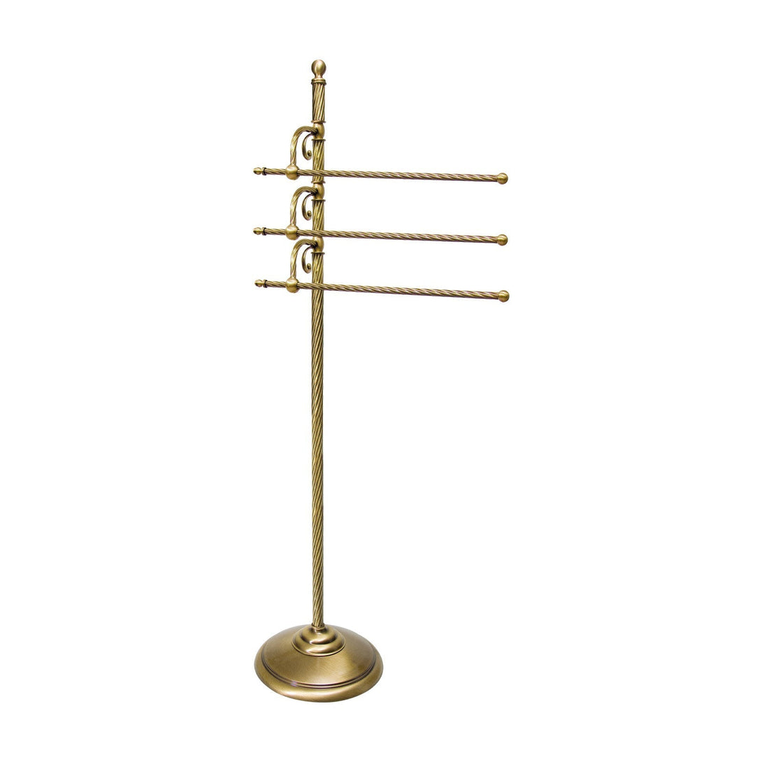 Brass Standing Towel Rack Rotatable Premium Impero Ghidini 1849