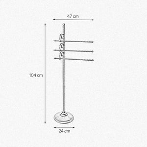 Brass Standing Towel Rack Rotatable Premium Impero | Ghidini 1849