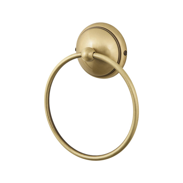 Gold Color Brass Towel Ring Wall Mounted Chrome Round Towel Rings
