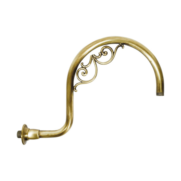 t4option0_0 | Bronze Shower Arm In Real Brass Art Deco 36 Cm Ghidini 1849