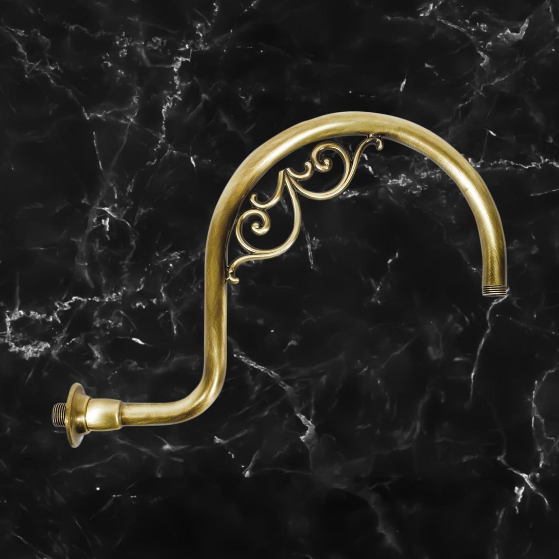 Bronze Shower Arm In Real Brass Art Deco 36 Cm Ghidini 1849