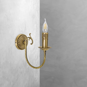 t4option0_0 | Candle Style Wall Sconce Real Premium Brass Petalo Ghidini 1849