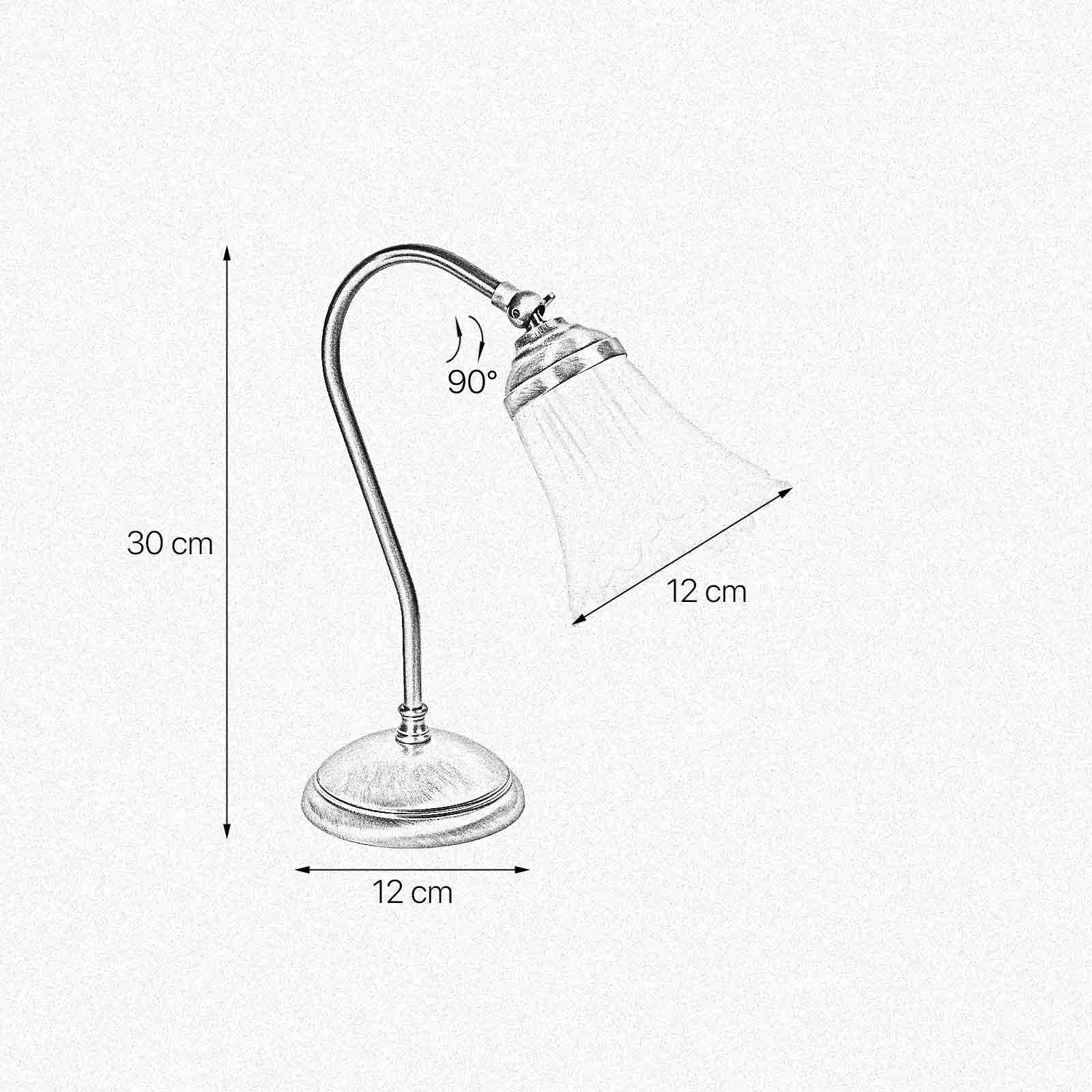 Classic Brass Lamp With Adjustable Joint For Glass by Ghidini 1849