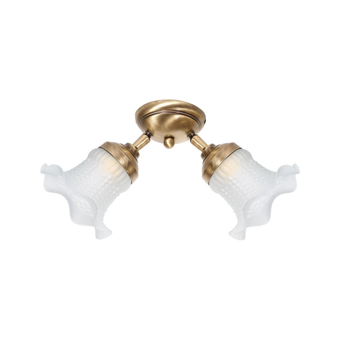 Classic Ceiling Light Brass Adjustable Glasses Ghidini 1849