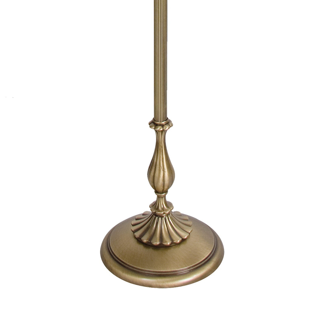Classic Standing Lamp Brass White Lamp Shade Petalo Ghidini 1849