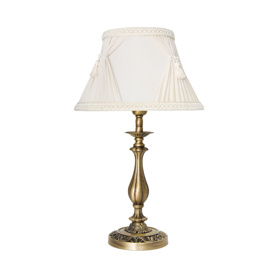 Classic Table Lamp For Living Room Real Brass Impero Ghidini 1849