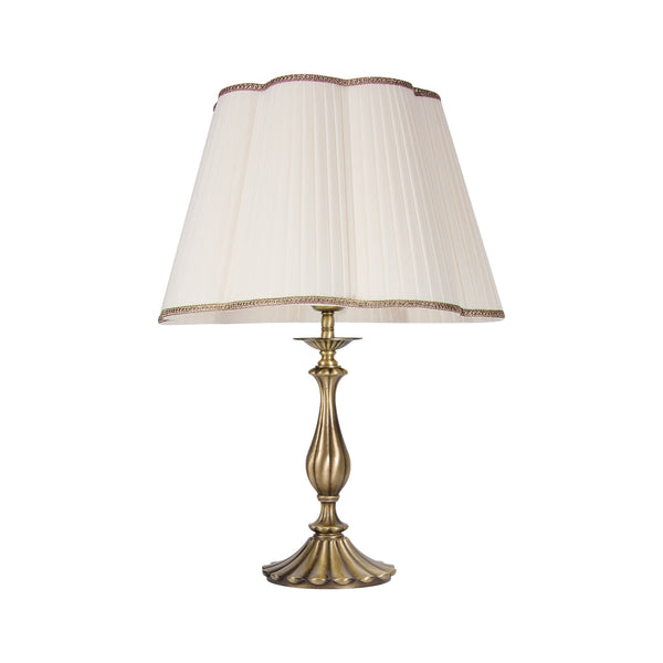 t4option0_0 | Classic Table Light In Brass White Shade Petalo Ghidini 1849