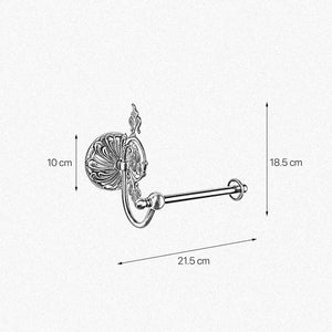 Classy Toilet Paper Holder Real Brass Art Nouveau | Ghidini 1849