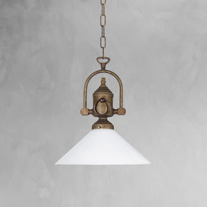 t4option0_0 | Cone Hanging Light Antique Brass 30 Cm Fiordo Ghidini 1849