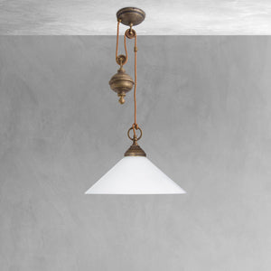 t4option0_0 | Cone Pendant Light Brass Balance Wheel Fiordo Ghidini 1849