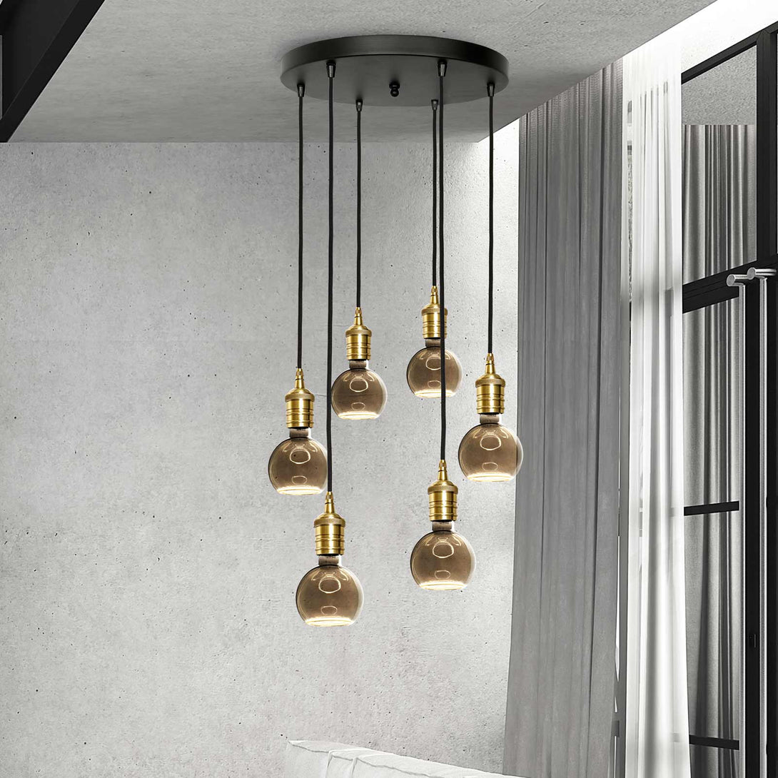Contemporary Brass Chandelier Luxury LED Ghidini 1849