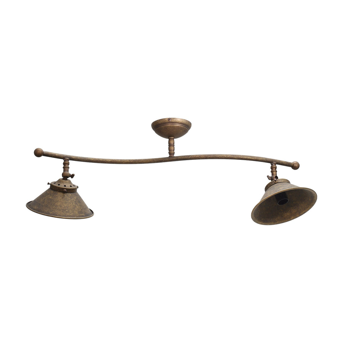 Country Ceiling Light Old Brass Style Adjustable Ghidini 1849