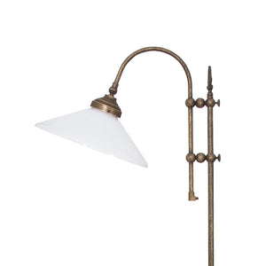 Country Floor Lamp Brass Adjustable Cone Fiordo | Ghidini 1849