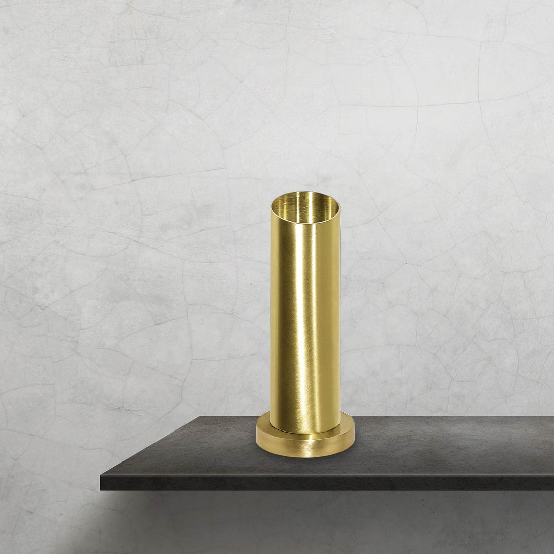 Cylinder Lamp with Contemporary Brass Design Ghidini 1849