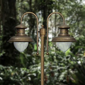 Decorative Pole Lights Antique Brass Marine Amalfi | Ghidini 1849