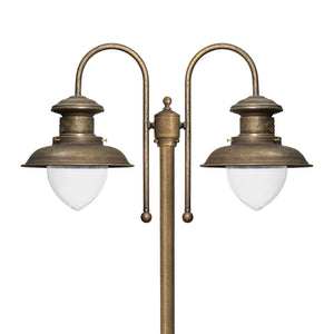 Decorative Pole Lights Antique Brass Marine Amalfi | Ghidini 1849