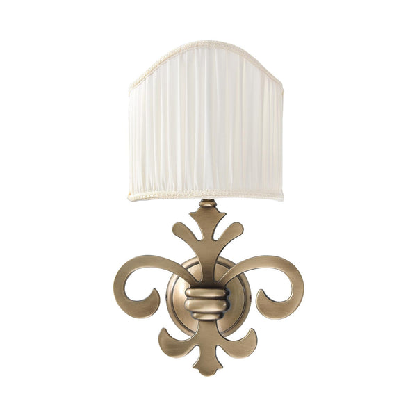 t4option0_0 | Decorative Wall Light In Real Brass Florence Giglio Ghidini 1849