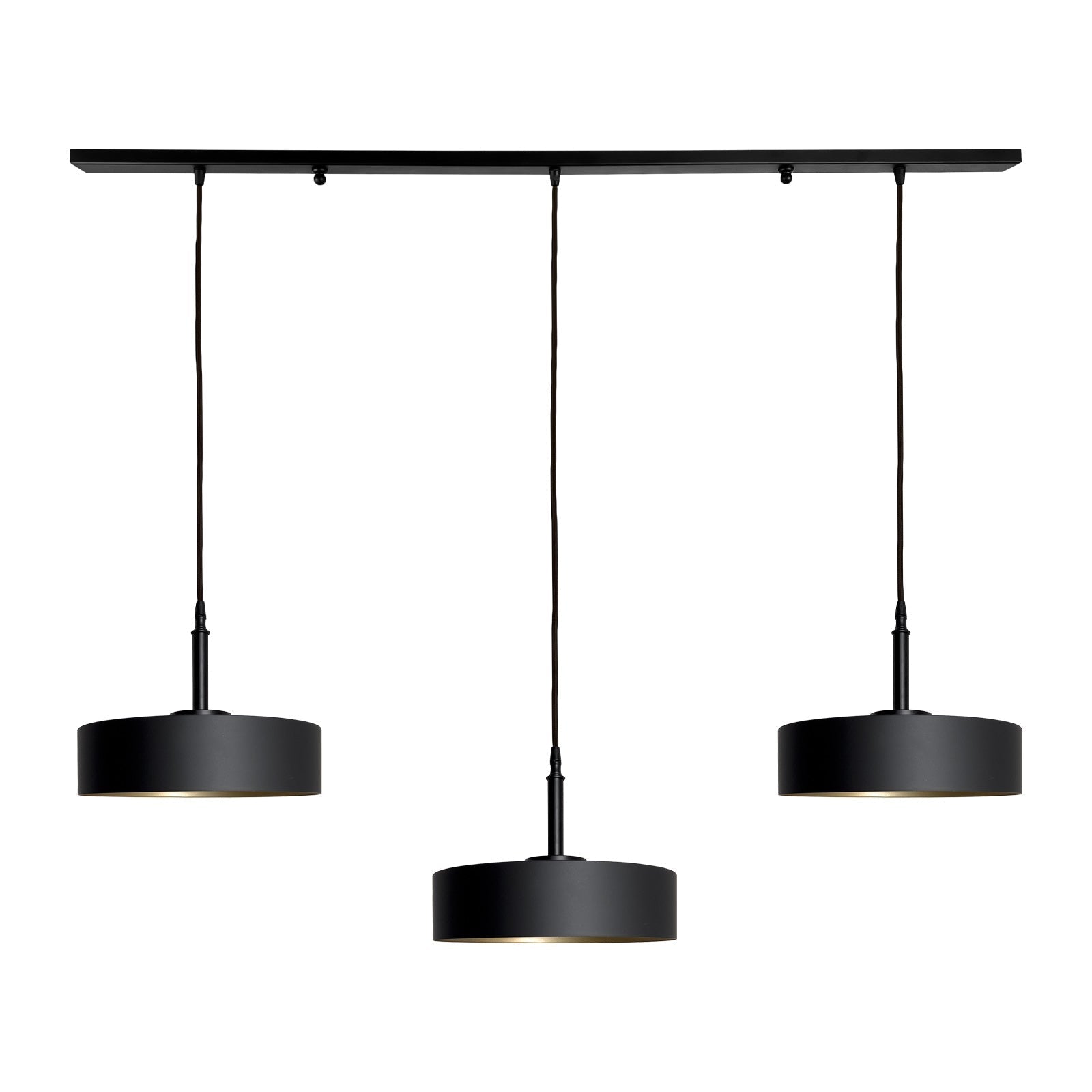 Design Pendant Light Black And Gold Premium | Ghidini 1849