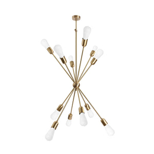 Design Pendant Light Brass Living Room 12 Lights | Ghidini 1849