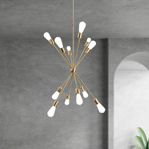 Design Pendant Light Brass Living Room 12 Lights | Ghidini 1849