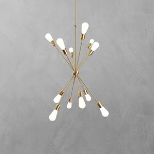 Design Pendant Light Brass Living Room 12 Lights | Ghidini 1849