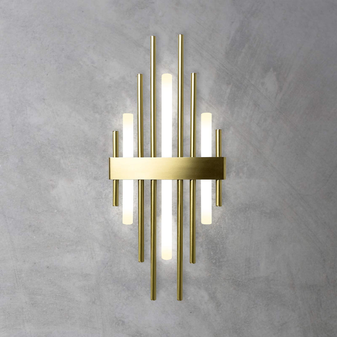 Designer Wall Light Brass 3 Lights Armonia Ghidini 1849