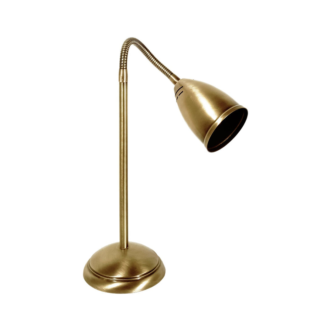 Desk Lamp Flexible Brass Bronze Retro Solna Ghidini 1849