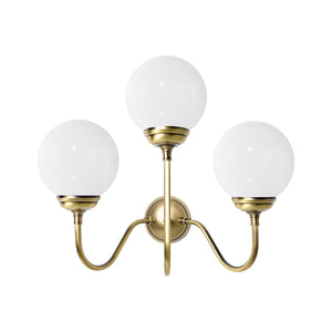 Elegant Globe Wall Lamp with 3 Glasses Incanto | Ghidini 1849