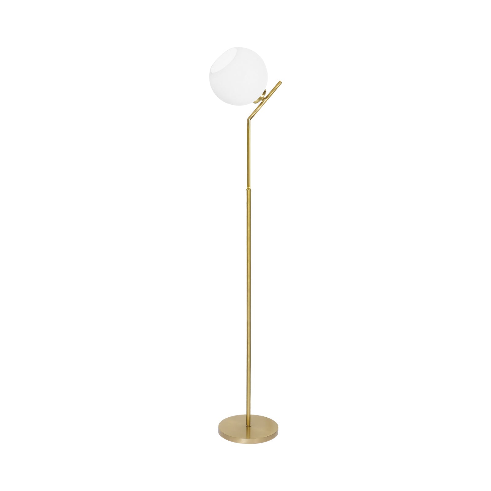 Floor Lamp Sphere White Brass Bronze Trivia | Ghidini 1849